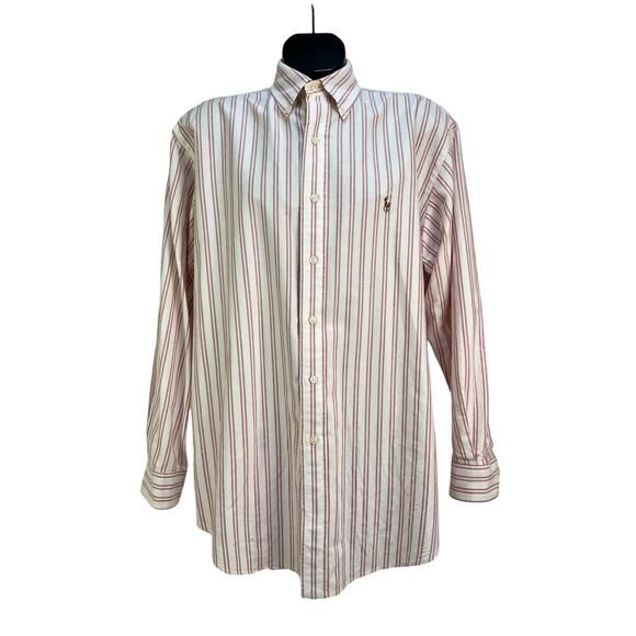 Vintage Ralph Lauren Yarmouth Stripe Button Down Shirt - Picture 1 of 8
